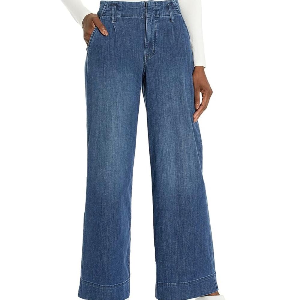 NYDJ Mona Wide Leg NWT Plus 22W Dark Wash High Rise Lift Tuck Trouser
